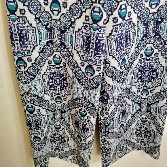 Free People Sun In The West knitted wide leg trousers in cream Blue Sz S - Picture 5 of 11